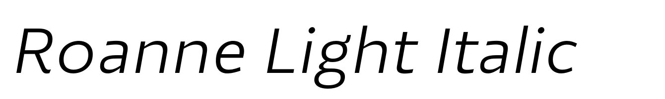 Roanne Light Italic